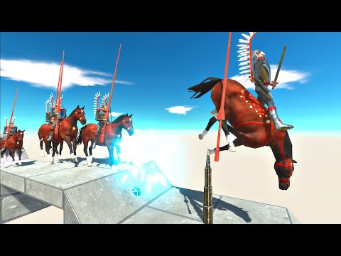 An army running through traps - Animal Revolt Battle Simulator