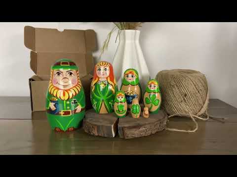 Миниатюра изображения товара Матрешка сувенирная Брестская Фабрика Сувениров Ко Дню Святого Патрика / 7321