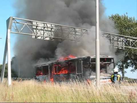 Busbrand a59 thv Raamsdonksveer