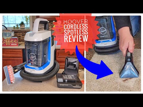 Hoover ONEPWR Spotless Go Cordless Carpet Spot Cleaner Review    IS Battery Powered Ok?