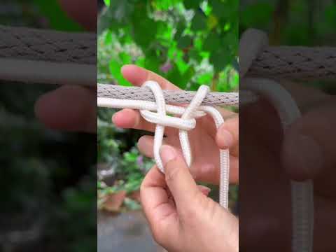 Sharing clothesline knots to prevent them from falling off