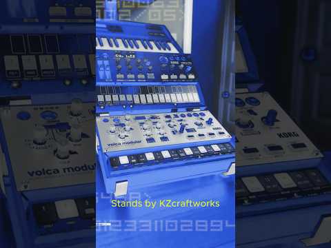 DUAL Stand for KORG Volca FM / Sample / Keys / Modular / Bass / Beats - WHITE - by KZcraftworks USA image 9