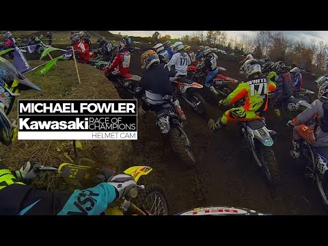 HELMET CAM: Michael Fowler - 250 Pro Expert | Moto 1 - Kawasaki Race Of Champions
