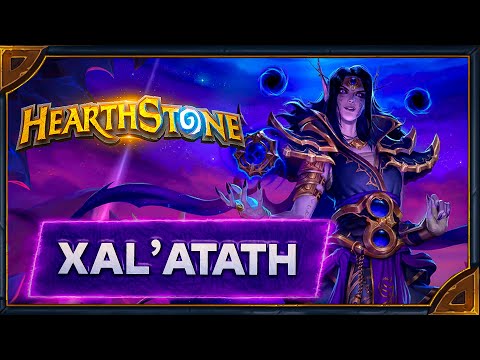 Hearthstone. New Diamond Priest Hero - Xal'atath. All Voicelines and animation.