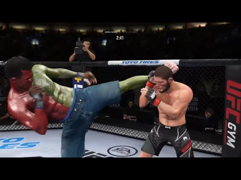 Khabib vs. Compound Hulk - EA Sports UFC 4 - Champion Fight