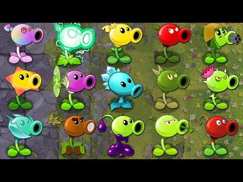 All PEA Plants LEVEL 999999 vs Big Wave Beach Final Boss in Plants vs Zombies 2 Mod