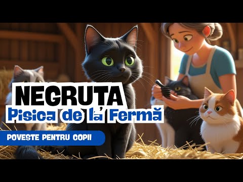 Negruța, pisica de la fermă | Poveste pentru copii în Limba Română