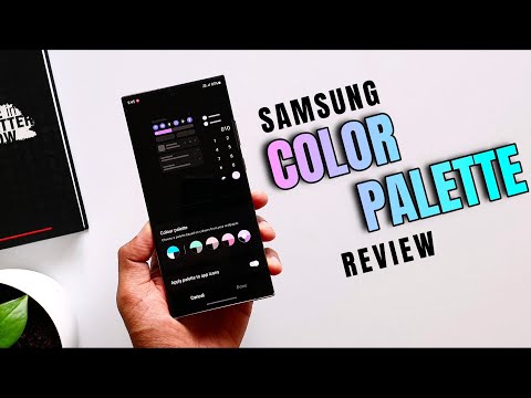 Samsung Color Palette feature Review  - One UI 4 - Android 12