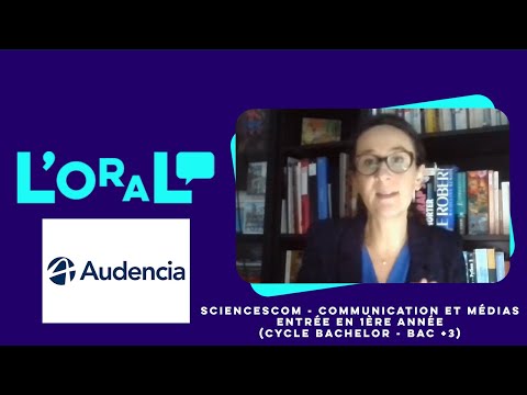 L'oral : AudenciaSciencesCom