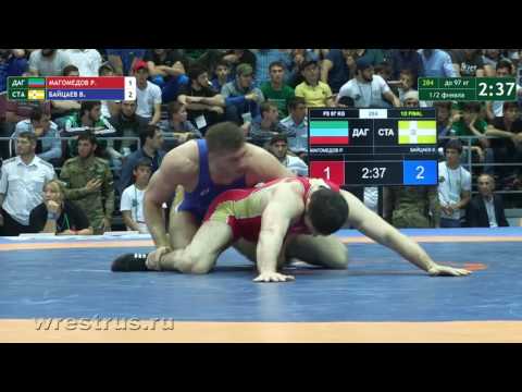 ЧР-2017. Вольн. 97 кг. Магомедов Расул – Байцаев Владислав   ½ финала