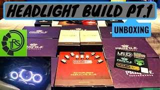 Headlight build PT.1 Profile Prism unboxing, Halos,Demon eyes and LEDGlow wheel well lights