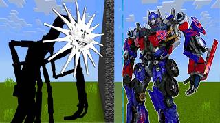 Download lagu SCARY SUN MAN vs OPTIMUS PRIME Mob Battle In Minecraft! mp3