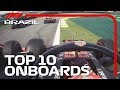 Drag Racing, Chaotic Restarts, And The Top 10 Onboards! | 2019 Brazilian Grand Prix
