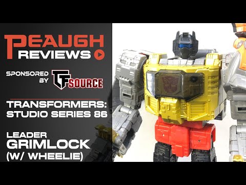 Video Review: Transformers Studio Series 86 - Leader GRIMLOCK (w/Wheelie)