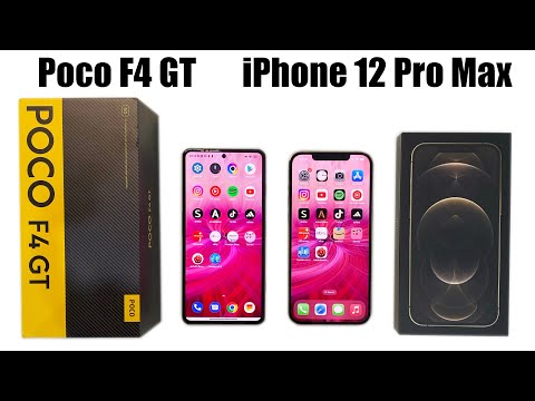 POCO F4 GT vs iPhone 12 PRO MAX SPEED TEST