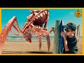 Giant Halloween Monster Crab! 1,000 Pound Scary Creature Battles FunQuesters Aaron & LB