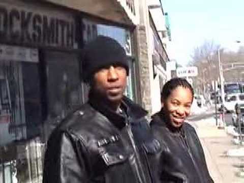 Lil Ortega on the street with Hussein Fatal from The Outlawz