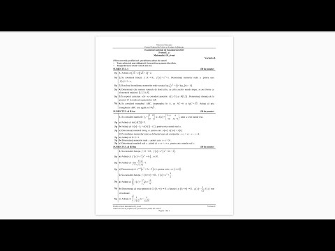 Bacalaureat 2023 - Stiinte ale naturii - Sesiune speciala