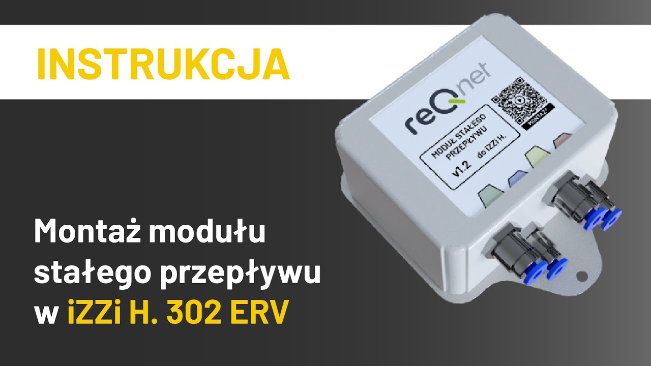 Instrukcja montażu modułu stałego przepływu w iZZi H.302 ERV