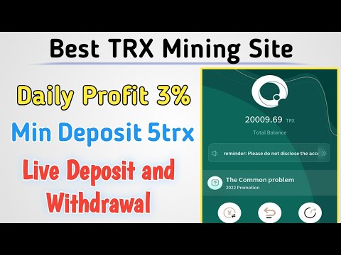 Start trc11 cloud mining and give away 20000TRX | How to Earn Money Online
