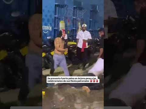 En las fiestas patronales de Arjona Bolívar se presentó este altercado