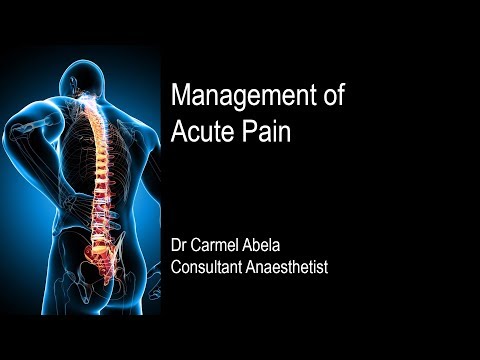 Management of Acute Pain