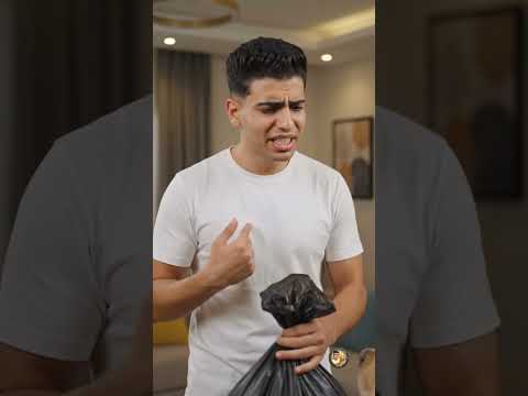 محمد وممدوح مع الزباله😁😂