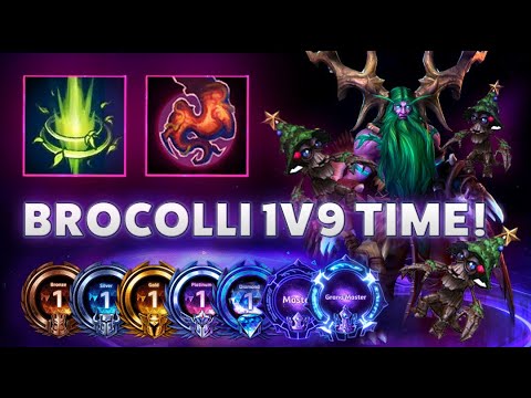 Malfurion Tranquility - BROCOLLI 1v9 TIME! -Hardstuck Bronze 5 Adventures 2022