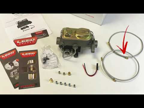 Dual Bowl Master Cylinder upgrade kit for 1957-68 full size Fords with manual brakes