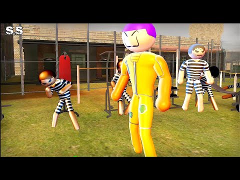 Stickman Incredible Monster #18, ( The Joker ) level 6 - 9, Android Games (Superhero Simulator)