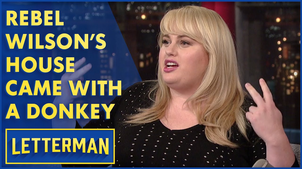 Rebel Wilson's House Came With A Free Donkey | Letterman