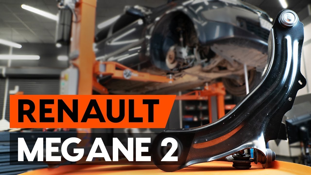 Como mudar braço inferior da parte dianteira em Renault Megane 2 - guia de substituição