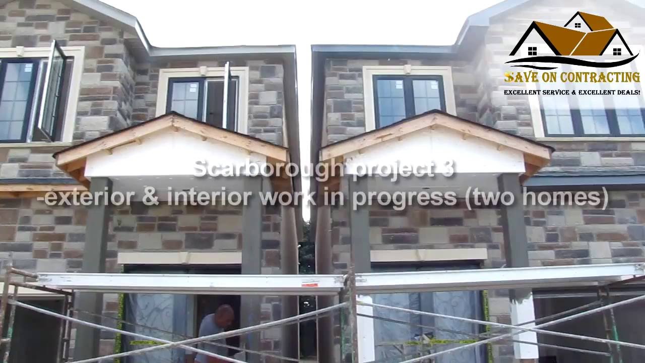 Scarborough project 3-exterior & interior work in progress (two homes)