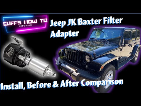 Jeep JK Baxter Oil Filter Adapter Install, Before and After Startup, Filter Selection