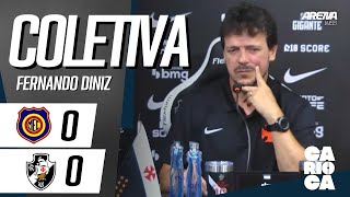 COLETIVA FERNANDO DINIZ | AO VIVO | Madureira x Vasco - Carioca 2026