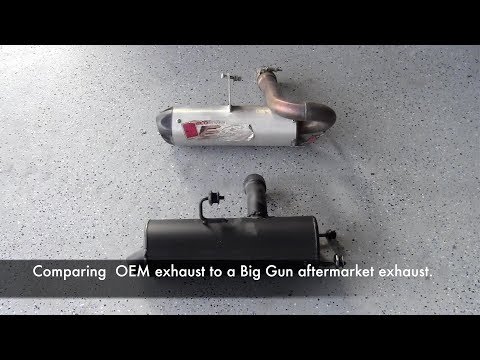 OME vs Big Gun Exhaust on a Polaris RZR 800 S