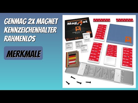 BEWERTUNG (2026): GENMAG 2X Magnet Kennzeichenhalter Rahmenlos. Infos