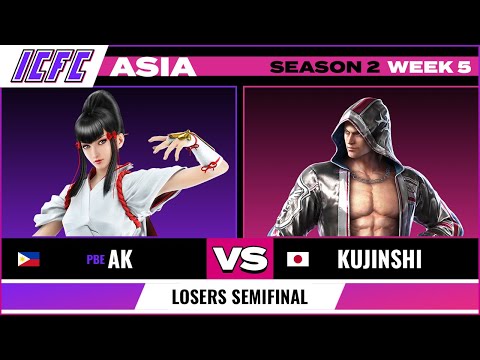 AK (Kazumi) vs Kujinshi (Steve) ICFC ASIA: Season 2 Week 5 - Losers Semifinal