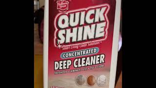 Quickshine Deep Cleaner for removing acrylic wax from hardwood and laminate