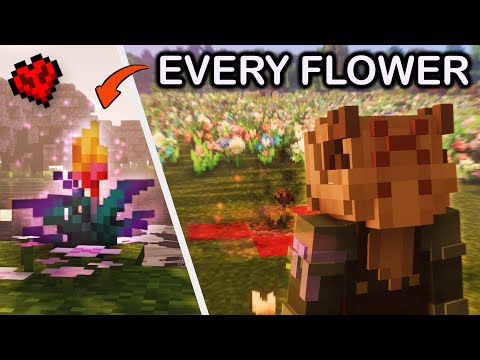I Built a Garden for EVERY FLOWER in Hardcore Minecraft