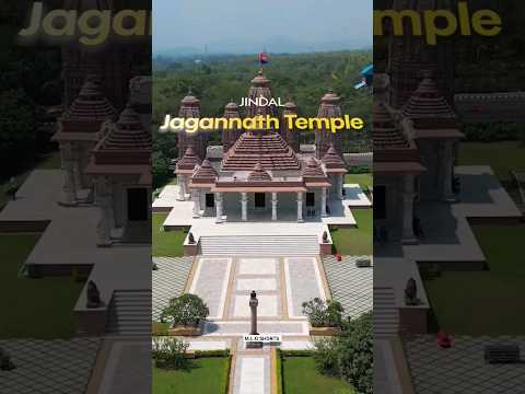 Drone view of Jindal Jagannath temple Odisha #jagannath