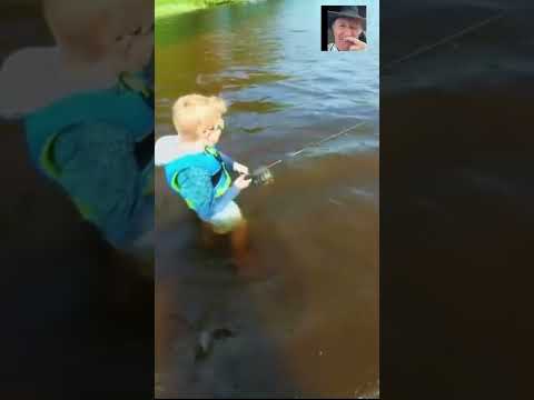 “Holy Smokes!” — Boy Lands His First Big Bass