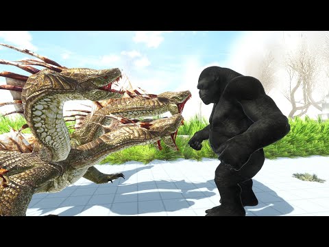 Hydra vs Goro Fight Who is Strongest - Animal Revolt Battle Simulator