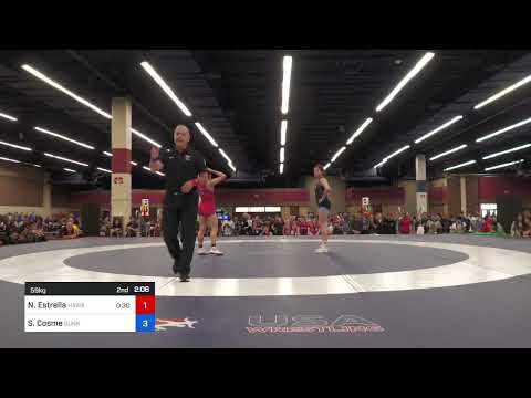 59 Kg Rr Rnd 2 - Nanea Estrella, Hawaii Vs SaVannah Cosme, Sunkist Kids Wrestling Club 5d7a
