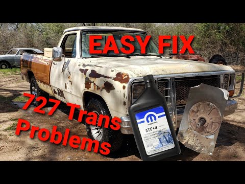 1985 D150 parked 19 years 727 Trans Blows fluid out of the dipstick HELP!! Will it run?