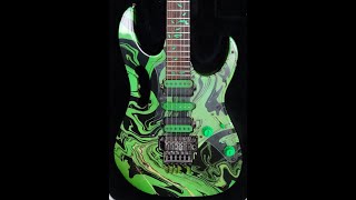 Video thumbnail for IN DETAIL: IBANEZ JEM 77 GMC Green Multicolor STEVE VAI Rare Guitar Upclose no Pia by RJV Guitars