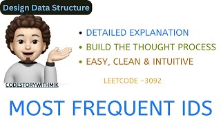YouTube video 'Most Frequent IDs | Complete Intuition | Leetcode 3092 | codestorywithMIK'