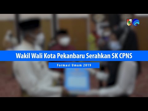 Wakil Wali Kota Pekanbaru Serahkan SK CPNS Formasi Umum Tahun 2019