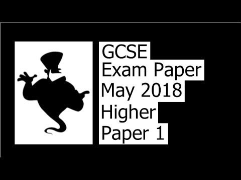 May 2018 Higher Paper 1