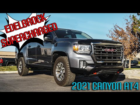 2021 GMC Canyon AT4 3.6L V6 Edelbrock Supercharger Install & Dyno!